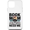 Reading Cat Lover Bookworm Mom Aesthetic Custodia per iPhone 12 mini Book Mom Cat Lover I miei libri e gatti hanno bisogno di me