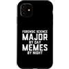 Meme Gifts For Everyone Custodia per iPhone 11 Studente criminalistico della notte dei meme del giorno principale di scienze forensi