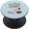Globe Trot Press Divertente ancora collezione francobolli mondo viaggiatore donna esploratore PopSockets PopGrip Adesivo