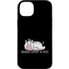 Sleep Tired Animal Nightgown children Py Custodia per iPhone 14 Plus Snuggle Expert at Rest Pigiama