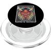 Japanese Aesthetic by Tokyo Waves Hannya Oni Grid Devil Yokai - Maschera da tatuaggio giapponese con diavolo PopSockets PopGrip per MagSafe