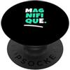 Matching Light Teal Aqua Color Graphic T Grafica verde acqua acqua chiaro Magnifique ME verde acqua chiaro PopSockets PopGrip Adesivo