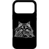 Jimbeels Custodia per iPhone 17 Pro Max Gatto norvegese Line Art Amante dei felini
