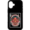 Japanese Aesthetic by Tokyo Waves Custodia per iPhone 16 Hannya Oni Mask Devil Yokai - Maschera giapponese con tatuaggio demone