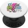 Kick It Designs Design colorato con giocatore di calcio sportivo pop art PopSockets PopGrip Adesivo