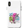 Kick It Designs Custodia per iPhone X/XS Design colorato con giocatore di calcio sportivo pop art