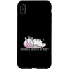 Sleep Tired Animal Nightgown children Py Custodia per iPhone XS Max Snuggle Expert at Rest Pigiama
