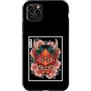 TOKYO WAVES Oni Mask Designs Custodia per iPhone 11 Pro Max Yokai Oni Maschera Diavolo Giapponese Demone Tattoo Oni Mask
