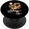 Funny Pointer Dog Lover Gifts Accessorie Cane puntatore che ulula alla luna PopSockets PopGrip Adesivo