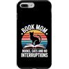 Book Loving Cat Mom Reading Aesthetic Custodia per iPhone 7 Plus/8 Plus Libro Mamma Libri Gatti E Nessuna Interruzione