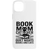 Quiet Nights Reading Cat Mom Books Custodia per iPhone 14 Plus Prenota Mamma Amante Gatto Quiet Nights Libri E Gatti