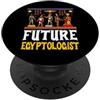 Ancient Egypt History Lover Travel With Vintage Egitto Viaggi Futuro Egittologo PopSockets PopGrip Adesivo