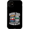 Reading Father Literature Book Dad Lover Custodia per iPhone 11 Libro papà perso in storie trovate nel lettore di vita