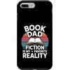 Reading Father Novel Lover Retro Sunset Custodia per iPhone 7 Plus/8 Plus Book Dad Fiction è la mia lettura di realtà preferita