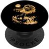 Funny Newfoundland Lover Gifts Accessori Terranova ululando alla luna PopSockets PopGrip Adesivo