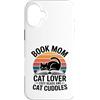 Reading Cat Lover Book Mom Cozy Reads Custodia per iPhone 16 Plus Libro Mom Cat Lover Letture accoglienti e coccole per gatti