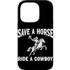 Southern Western Cowboy Boots Rodeo Grap Custodia per iPhone 14 Pro Salva un giro a cavallo un rodeo cowboy Wild West Ranches di bestiame