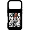 Reading Cat Lover Bookworm Mom Custodia per iPhone 17 Pro Prenota Mom Cat Lover Just Me My Book And My Cat