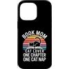 Reading Mama Feline Lover Bookworm Cat Custodia per iPhone 14 Pro Max Prenota mamma amante dei gatti solo un altro capitolo Cat Nap