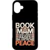 Reading Dog Lover Book Mom Custodia per iPhone 16 Plus Book Mom Dog Lover Pagine Paws And Peace Reading