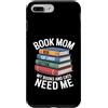Reading Cat Lover Bookworm Mom Aesthetic Custodia per iPhone 7 Plus/8 Plus Book Mom Cat Lover I miei libri e gatti hanno bisogno di me