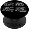 Kevin Smith Jay & Silent Bob Riavvio Operazione cinese T-O PopSockets PopGrip Adesivo