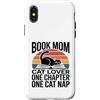 Reading Mama Feline Lover Bookworm Cat Custodia per iPhone X/XS Prenota mamma amante dei gatti solo un altro capitolo Cat Nap