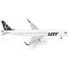 Herpa modello di aereo LOT Polish Airlines Embraer E190, in scala 1:200, modello di aereo, pezzo da collezione, miniatura deco, statuetta con supporto in plastica