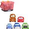 Disney e Pixar Cars Bath Caddy con 5 Personaggi Gioco da Bagno - Lightning McQueen, Mater, Doc Hudson, Sally e Chick Hicks - Giochi d'Acqua Resistenti alla Muffa per Bambini dai 3 Anni in su