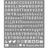 4R Quattroerre.it 1257 Kit Lettere Adesive Componibili Social Media, Bianco
