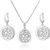 LillyMarie LILLY MARIE Catena Con Ciondolo Cuore E Orecchini Abbinati In Argento Sterling 925