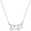 Qings Collana Mamma in Argento Sterling 925 Incisione Ciondolo MAMA Regali per la Festa della Mamma Regali di Compleanno per Mamma Nonna Moglie(Argento)