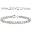 QUADRI - Bracciale Donna Uomo Argento 925 Modello Spiga Made in Italy 20.30 cm