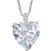 starchenie Collane Donna Argento Sterlina 925 Cuore e delle stelle Bianco Zirconi Collane Ciondolo Gioielli Regalo