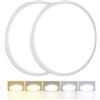 Peasur Plafoniera LED Soffitto, 3000/3500/4000/5000/6500K 24W IP54 Impermeabile Lampada da Soffitto, Sottile Plafoniera Bagno per camera da letto, Cucina, Soggiorno, Balcone, Ø30cm