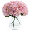 AMLUCKS 3 ortensie artificiali in seta, 15 teste, si sentono reali, ortensie artificiali con steli di fiori fai da te per bouquet di nozze, feste, decorazioni per la casa (3, rosa)
