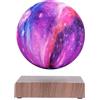 VGAzer Lampada a forma di luna galleggiante, lampada magnetica a forma di luna levitante, 16 colori da 15 cm, luce notturna 3D, con decorazione della stanza