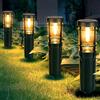 Gaethra Lampada Solare Giardino Esterno, 4 pezzi IP65 Impermeabile Lampade Solari da Giardino Bianco Caldo LED Luce Solari Esterno Giardino Lampione Terra Balcone Decorazione per Piscina Cortile Vialetto