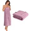 KORVORIA XXL Telo Doccia 100 x 200 cm, Telo Doccia Grande, Malva Asciugamano da Bagno in Microfibra Grande, Morbido e Assorbente, Unisex, Adatto per Bagno, Spiaggia, Spa e Sauna