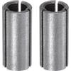 QUARKZMAN 2 Pezzi Adattatore Per Mandrino Router Collet 1/2 12,7mm Per Bit | Convertitore Per Macchina Incisione Lavorazione Legno, In Acciaio, A 1/4 6,35mm, Per Molle CNC, Incisione