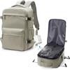 suradar Zaino Ryanair Sottovuoto da Viaggio con Pompa Wizzair Zaino con Sottovuoto Incorporato 40x30x20 Aereo Bagaglio a Mano 40x30x20 Vacuum Backpack Marrone grigiastro