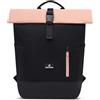 Johnny Urban Zaino donna e uomo Nero Pink - Luca Small - Zaino da giorno con scomparto per laptop - Ideale per lavoro, università, scuola e viaggio - 11 l - Idrorepellente