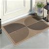 Capslpad Zerbino per interni ed esterni, 50 x 80 cm, effetto iuta, antiscivolo, sottile, lavabile, per porta di casa, ingresso, balcone