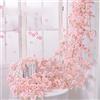 Duories 3 ghirlande di fiori di ciliegio artificiali, ghirlanda di fiori di seta, ghirlanda di fiori artificiali, decorazione per matrimoni, feste, casa, giardino, arco, pareti, 135 teste di fiori Hellros