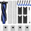 Chuancheng 19 Pezzi ricambio per ECOVACS DEEBOT T90 Omni/T90 PRO Omni/X12 PRO Omni | kit di accessori di ricambio,1 spazzola principale 6 spazzole laterali 4 filtro 2 Mop a rullo 4 Sacco la polvere 2 Utensili