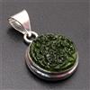Bel Pendente In Argento Sterling 925 Fatto A Mano In Moldavite S-40