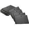 mtb more energy Set di 8 targhette in ardesia - 10 x 7 cm - rettangolari con foro - da scrivere per giardino, casa, fai da te, regali