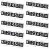 TopHomer 10 pezzi prezzo display contatore, prezzo regolabile con base in alluminio per prezzo Display Cube Block Kit per vendita al dettaglio (argento)