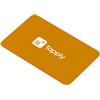 Tapply Biglietto da Visita Digitale con Tecnologia NFC e QR Code, Compatibile con Android e iOS, Profilo Aggiornabile Online (Giallo)