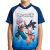 Dragon Ball Z Maglietta per Ragazzi, Maglietta a Maniche Corte, Regalo per Bambino, Taglie 4 ai 12 Anni (IT, età, 10 Anni, Regular, Blu)